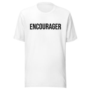 WHITE ENCOURAGER TEE