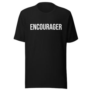 BLACK ENCOURAGER TEE
