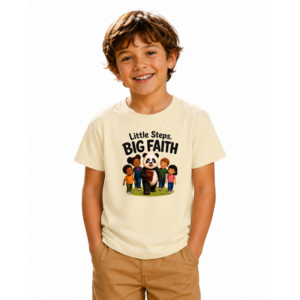 Little Steps. Big Faith Youth Tee